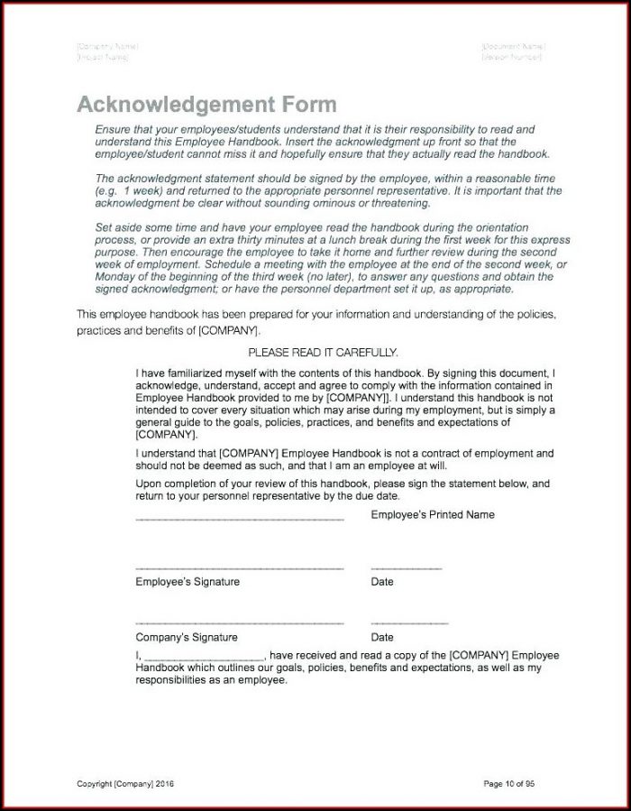 Employee Handbook Template Uk Employee Handbook Template Uk