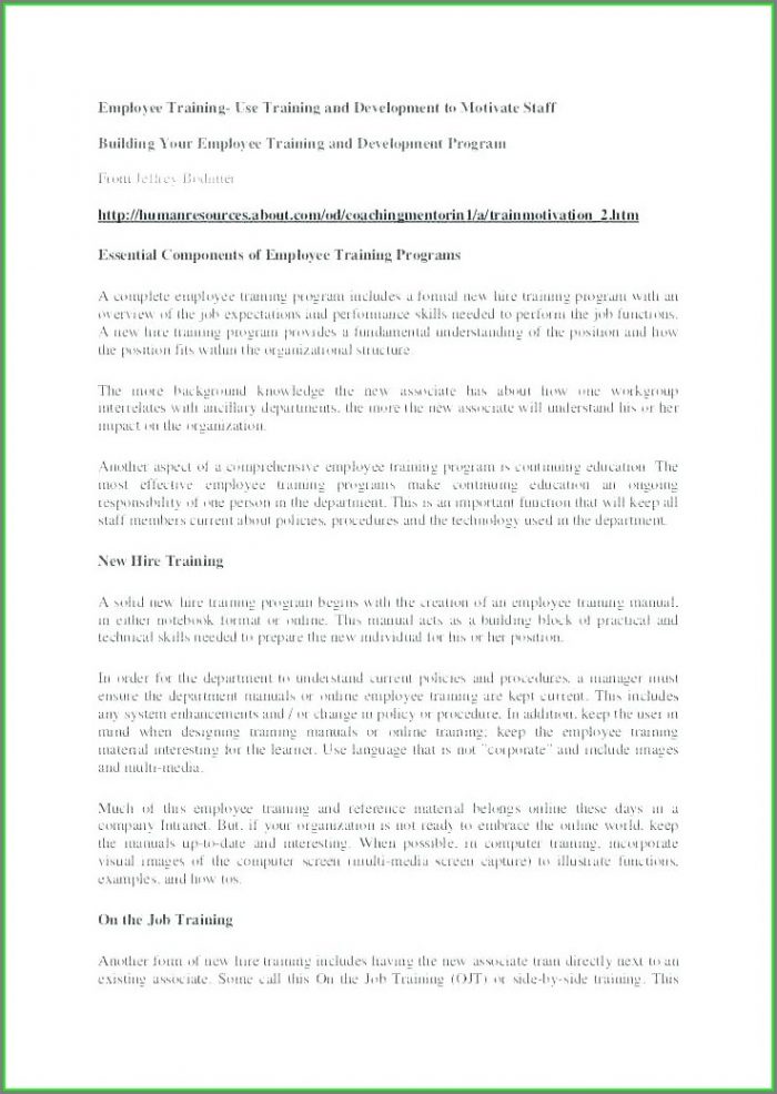Employee Training Manual Template Employee Training Manual Template