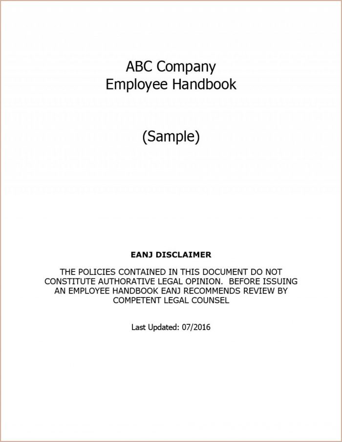 Employment Handbook Template Uk Employment Handbook Template Uk