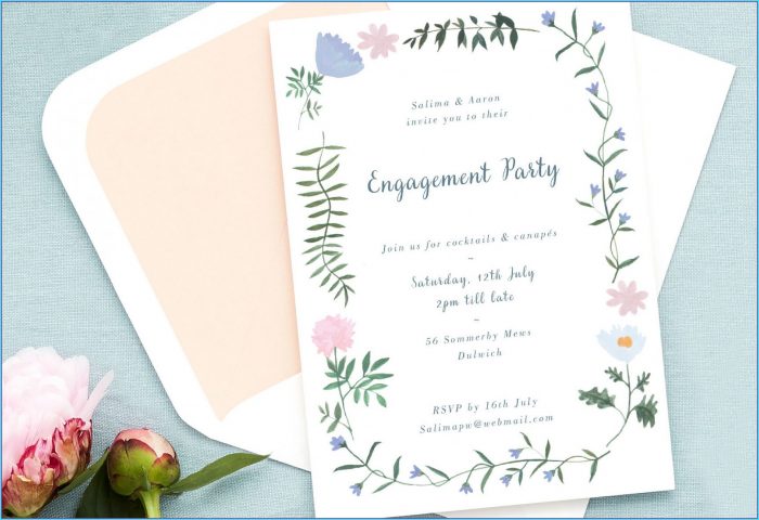 Engagement Invitation Templates Free Download Engagement Invitation Templates Free Download
