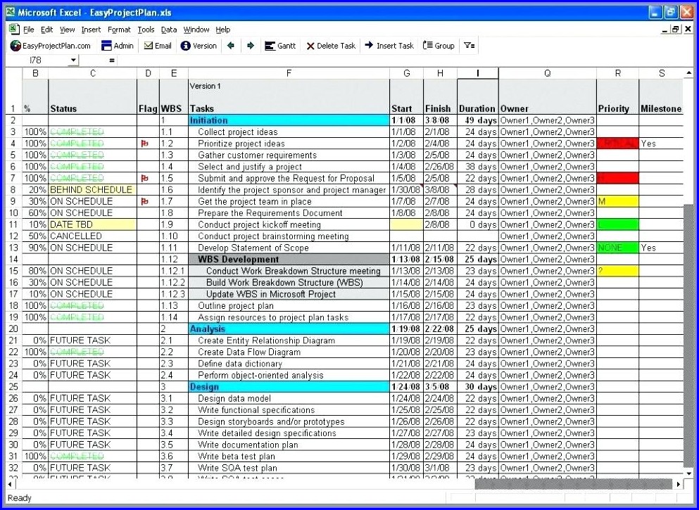 Erp Project Plan Template