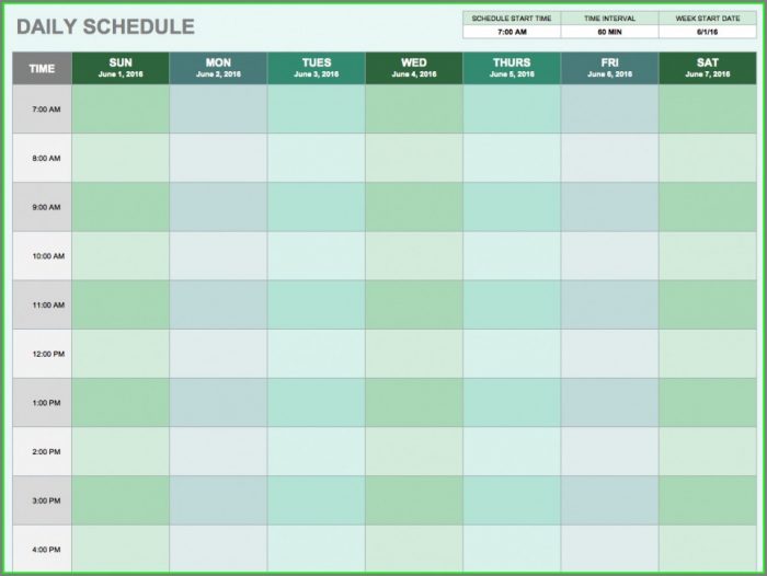 Excel Daily Appointment Calendar Template Excel Daily Appointment Calendar Template