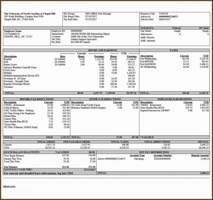 Excel Pay Stub Template Canada Excel Pay Stub Template Canada