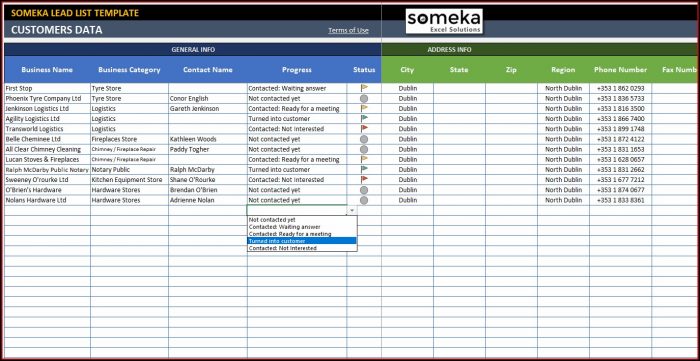 Excel Spreadsheet Excel Customer Database Template Excel Spreadsheet Excel Customer Database Template