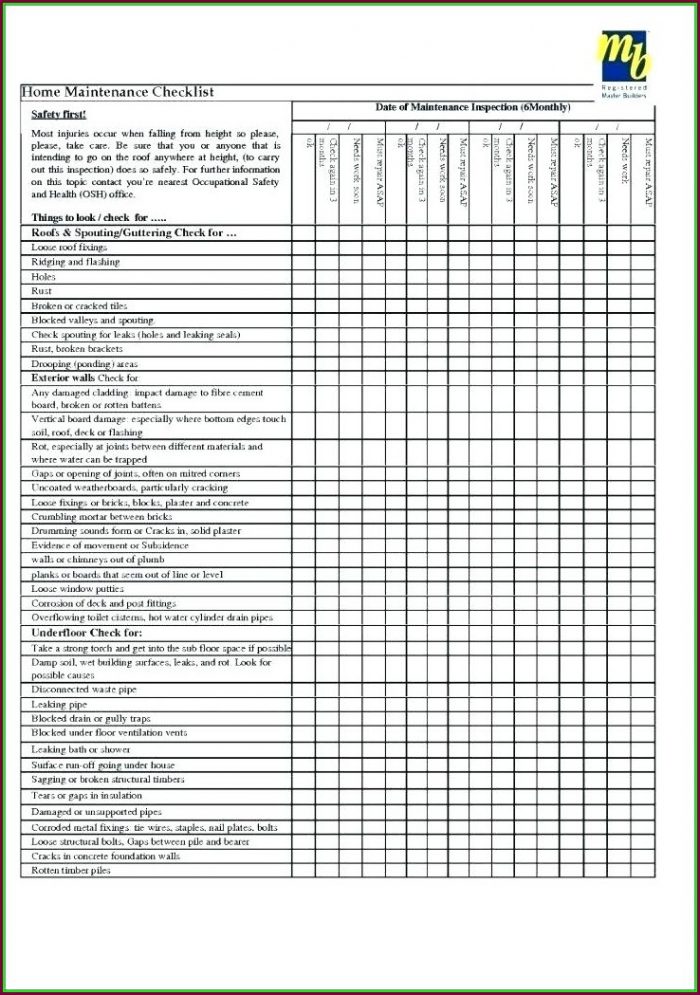 Facility Maintenance Plan Template Facility Maintenance Plan Template