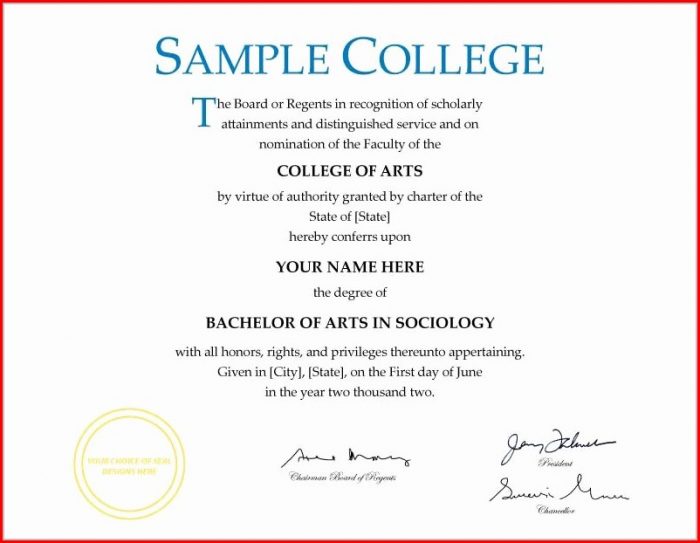 Fake Bachelor Degree Template Fake Bachelor Degree Template