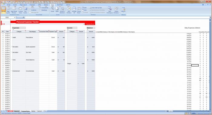 Farm Expense Spreadsheet Template Farm Expense Spreadsheet Template