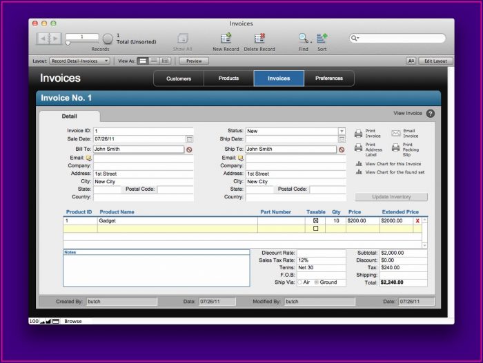 Filemaker Pro Database Templates Filemaker Pro Database Templates