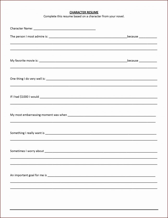 Fill In The Blank Resume Templates Fill In The Blank Resume Templates
