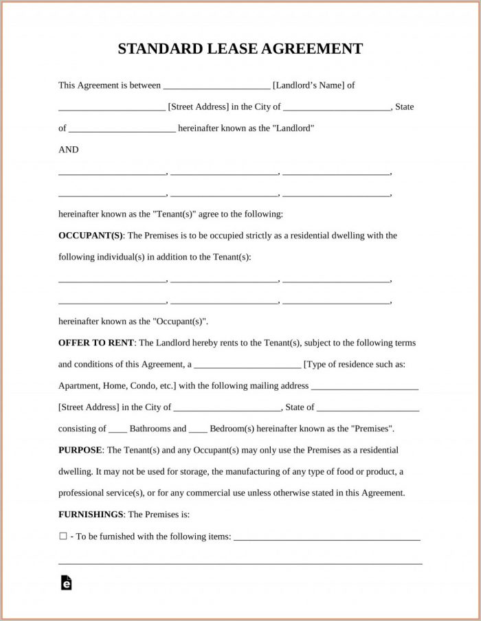 Florida Rental Lease Agreement Templates Florida Rental Lease Agreement Templates
