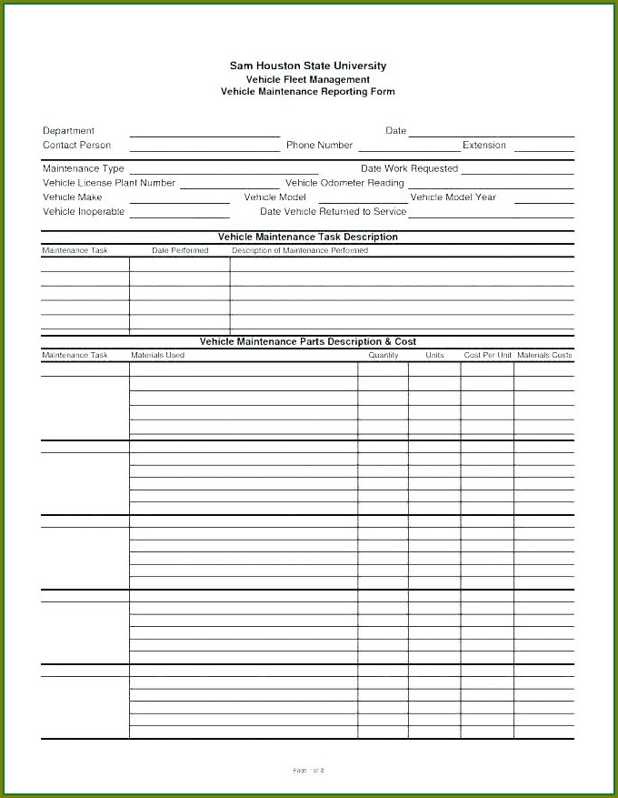 Forklift Truck Inspection Checklist Template Forklift Truck Inspection Checklist Template