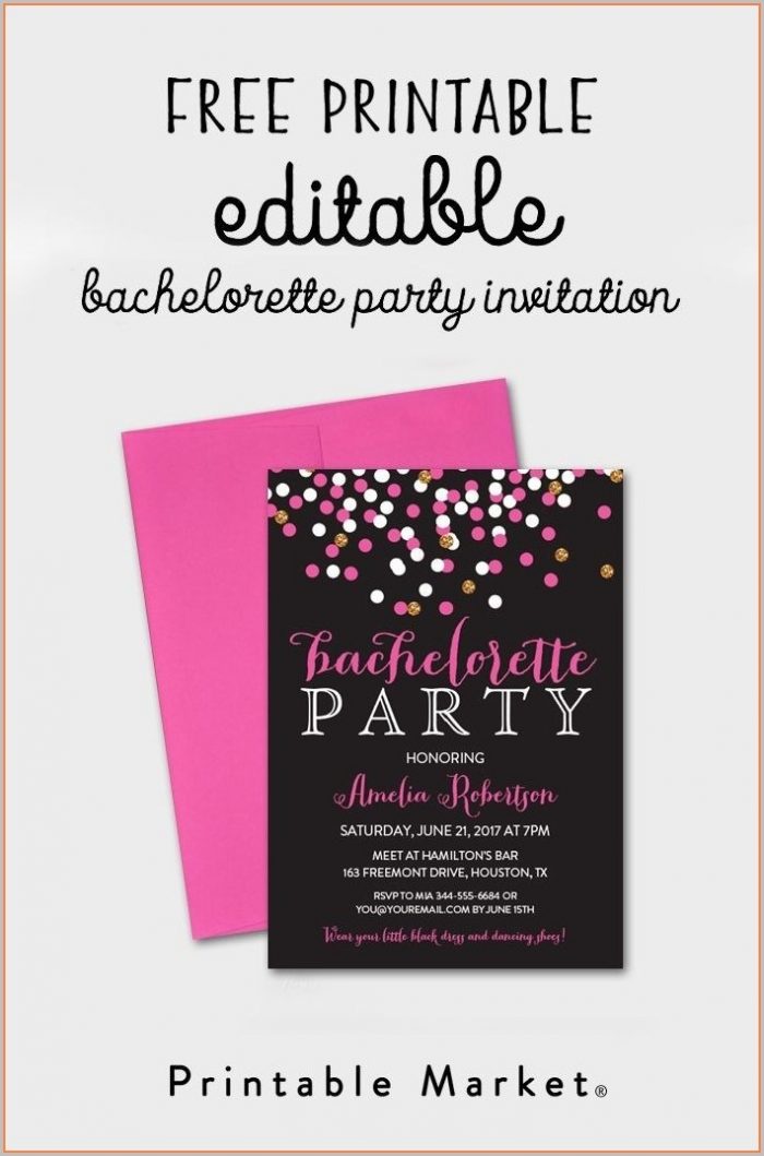 Free Bachelorette Invitation Templates Free Bachelorette Invitation Templates