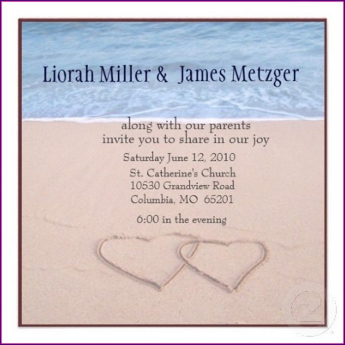 Free Beach Wedding Invitation Templates Download Free Beach Wedding Invitation Templates Download