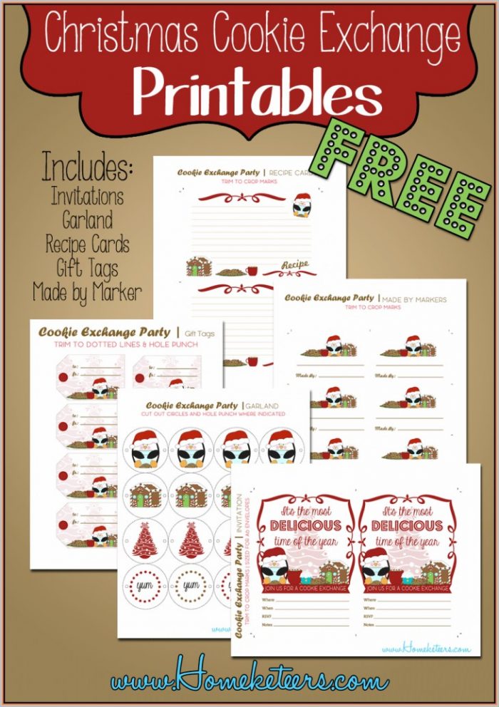 Free Christmas Cookie Exchange Invitations Templates Free Christmas Cookie Exchange Invitations Templates