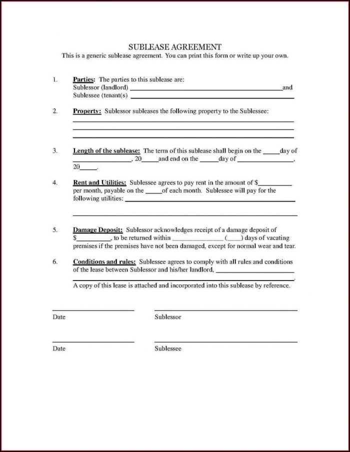 Free Commercial Sublease Agreement Template Word Uk Free Commercial Sublease Agreement Template Word Uk