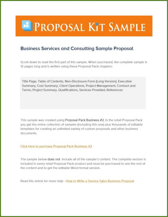 Free Consulting Proposal Template Word Free Consulting Proposal Template Word