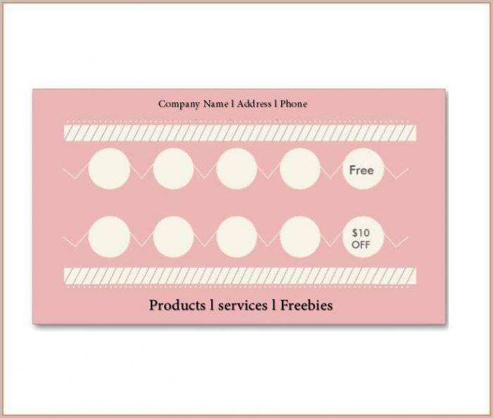 Free Editable Loyalty Card Template Word Free Editable Loyalty Card Template Word