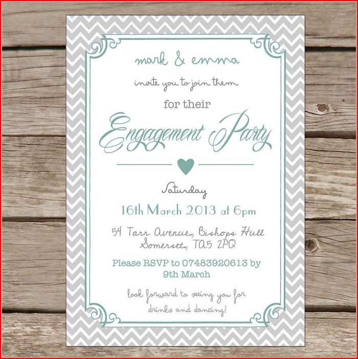 Free Engagement Party Invitation Templates Free Engagement Party Invitation Templates