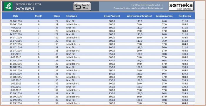 Free Excel Payroll Template Free Excel Payroll Template