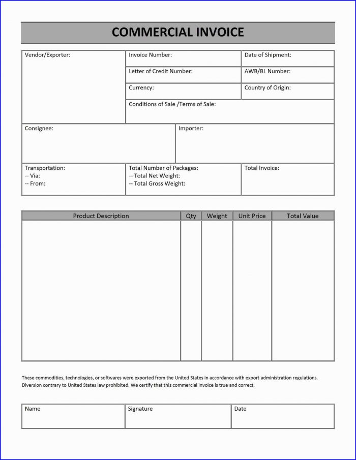 Free Fillable Invoice Template Word Free Fillable Invoice Template Word