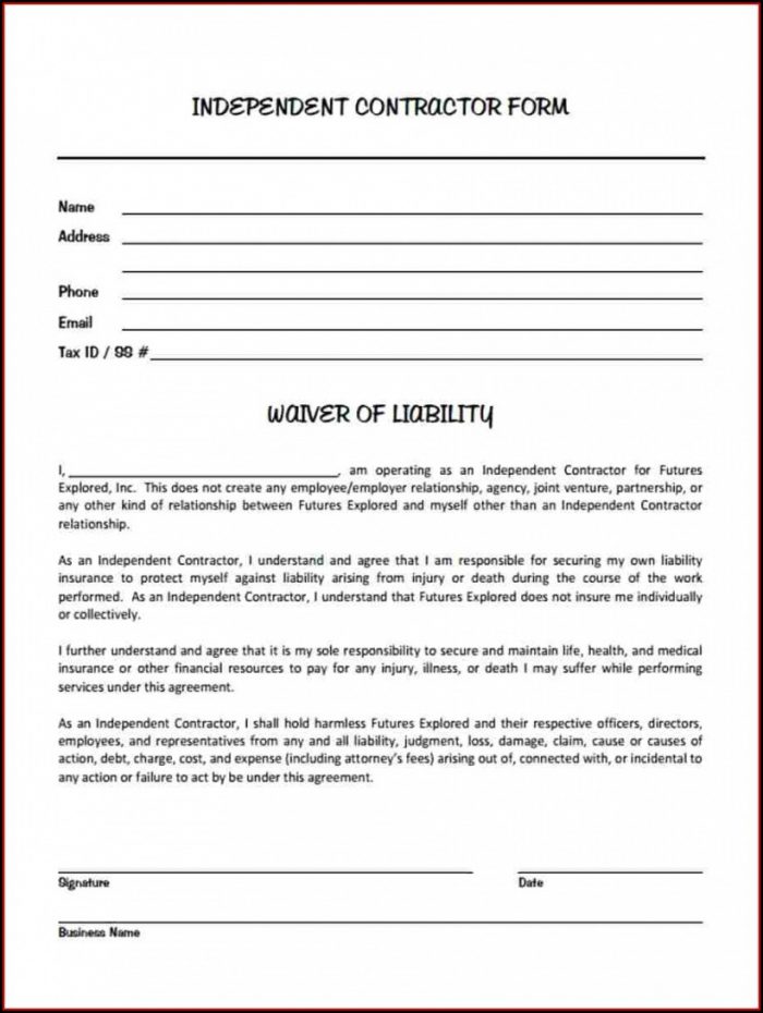 Free Liability Waiver Form Template Free Liability Waiver Form Template