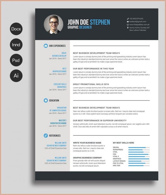 Free Ms Word Resume Templates Free Ms Word Resume Templates
