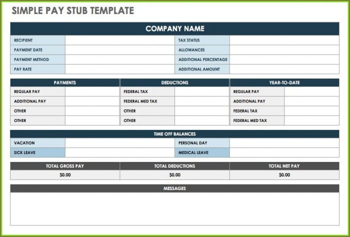 Free Pay Stub Template Excel Free Pay Stub Template Excel