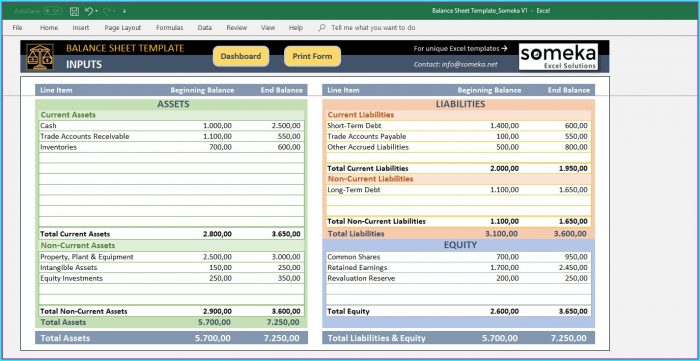 Free Personal Balance Sheet Template Free Personal Balance Sheet Template
