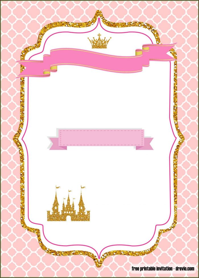 Free Princess Invitation Templates Free Princess Invitation Templates