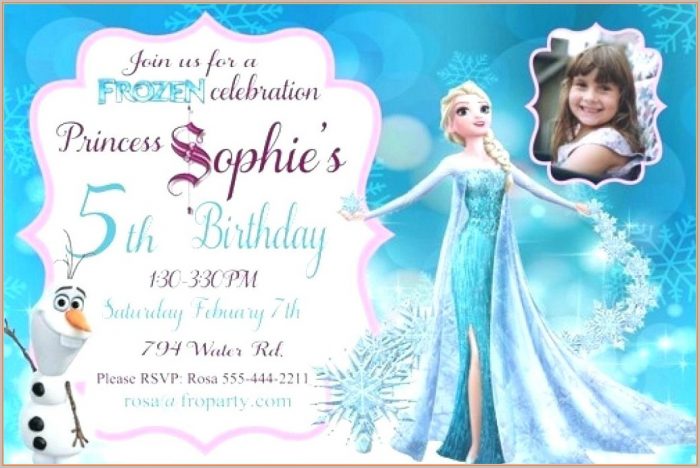 Free Printable Frozen 7th Birthday Invitation Template Free Printable Frozen 7th Birthday Invitation Template