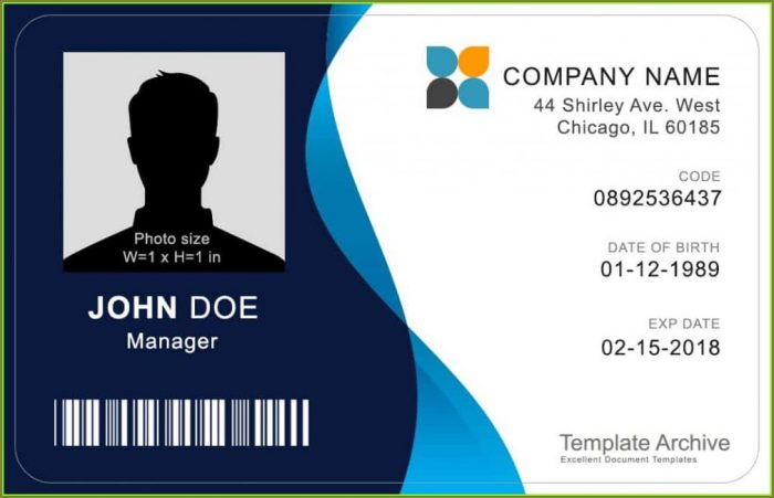 Free Printable Id Badge Template Free Printable Id Badge Template
