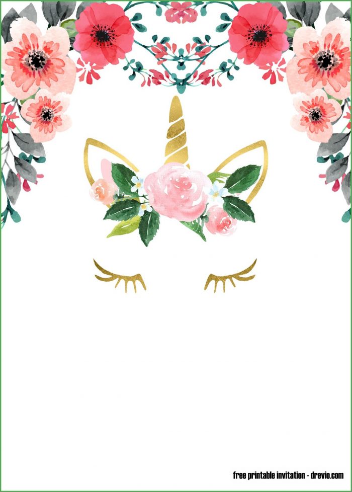 Free Printable Unicorn Birthday Invitation Templates Free Printable Unicorn Birthday Invitation Templates