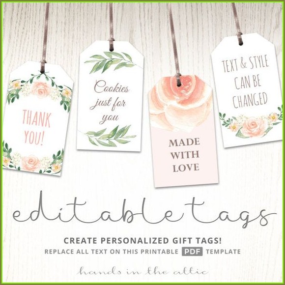 Free Printable Wedding Favor Tags Template Free Printable Wedding Favor Tags Template