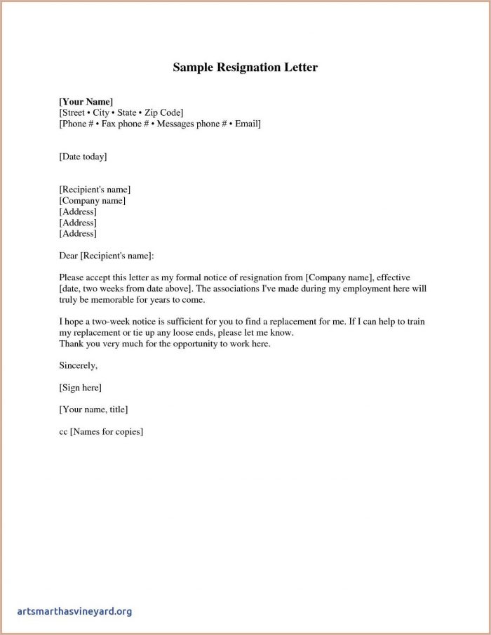 Free Resignation Template Download Free Resignation Template Download