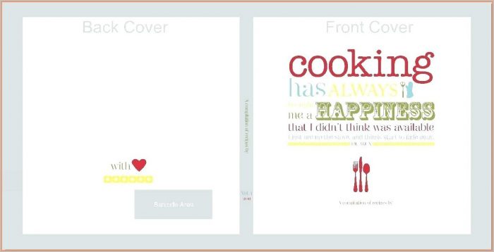 Front Cover Recipe Book Design Template Front Cover Recipe Book Design Template