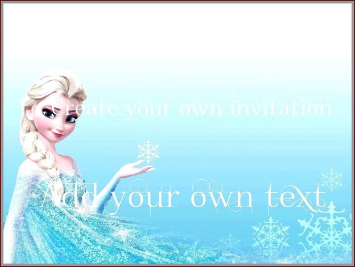 Frozen Birthday Invitation Template Free Frozen Birthday Invitation Template Free