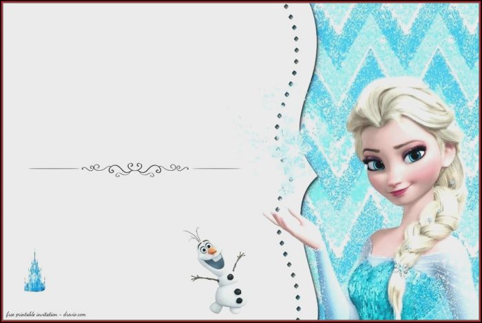 Frozen Invitation Card Template Free Frozen Invitation Card Template Free