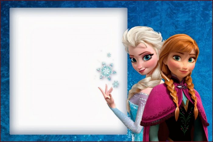 Frozen Themed Invitation Template Free Frozen Themed Invitation Template Free