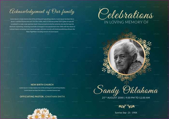 Funeral Booklet Template Word Funeral Booklet Template Word