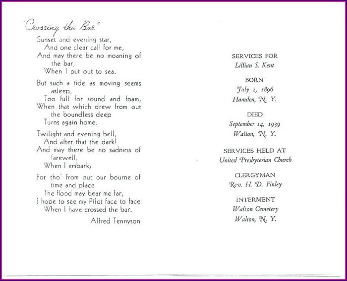 Funeral Mass Booklet Template Funeral Mass Booklet Template