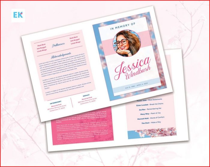 Funeral Program Template Publisher Download Funeral Program Template Publisher Download