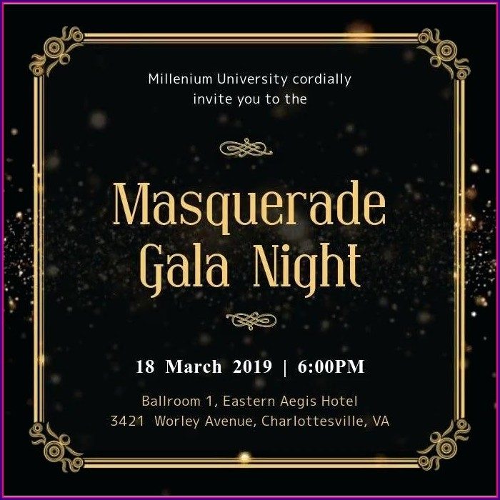 Gala Night Invitation Template Gala Night Invitation Template