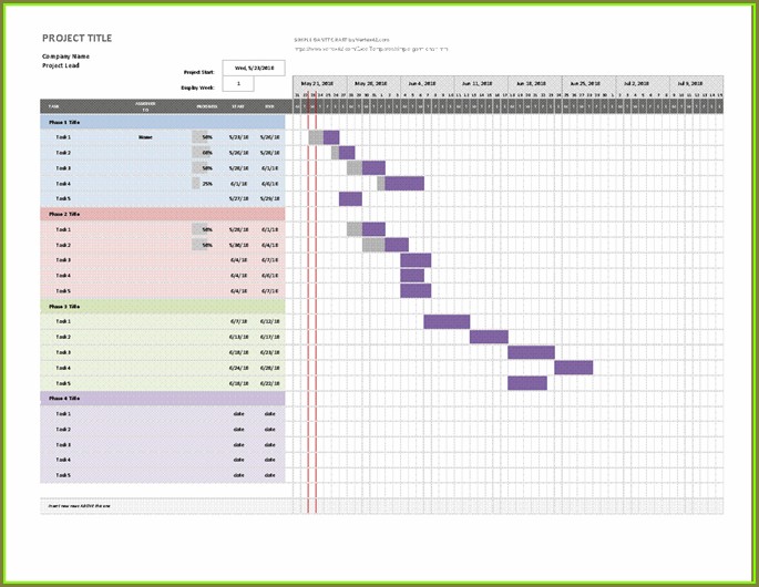 Gantt Chart Excel Template Free Download Gantt Chart Excel Template Free Download