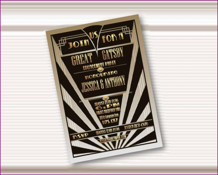 Gatsby Invitations Templates Gatsby Invitations Templates