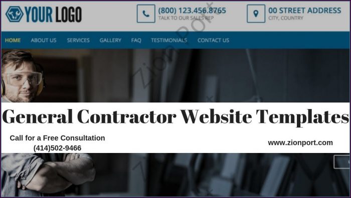 General Contractor Website Templates General Contractor Website Templates