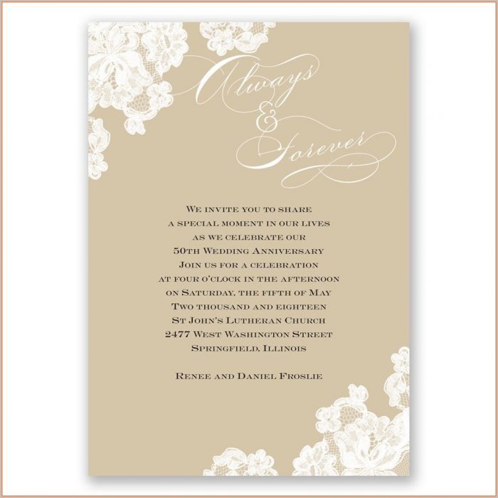 Golden 50th Wedding Anniversary Invitations Templates Free Download Golden 50th Wedding Anniversary Invitations Templates Free Download