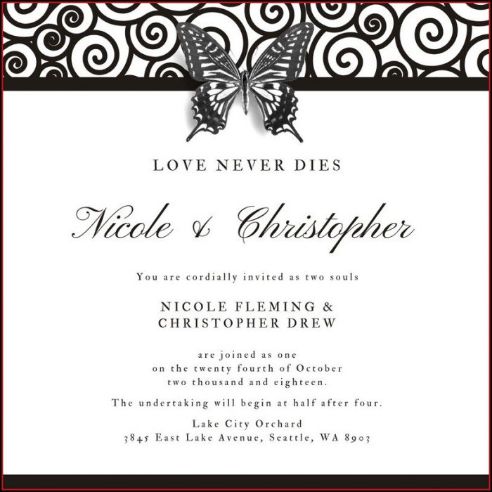 Gothic Wedding Invitation Templates Gothic Wedding Invitation Templates