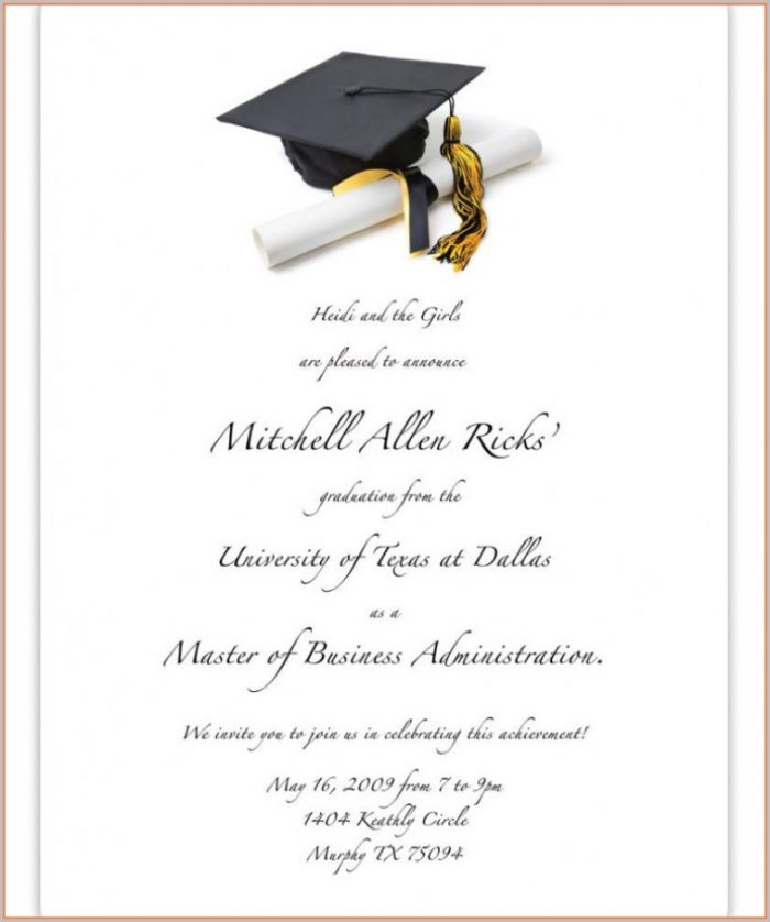 Graduation Party Announcement Templates Graduation Party Announcement Templates