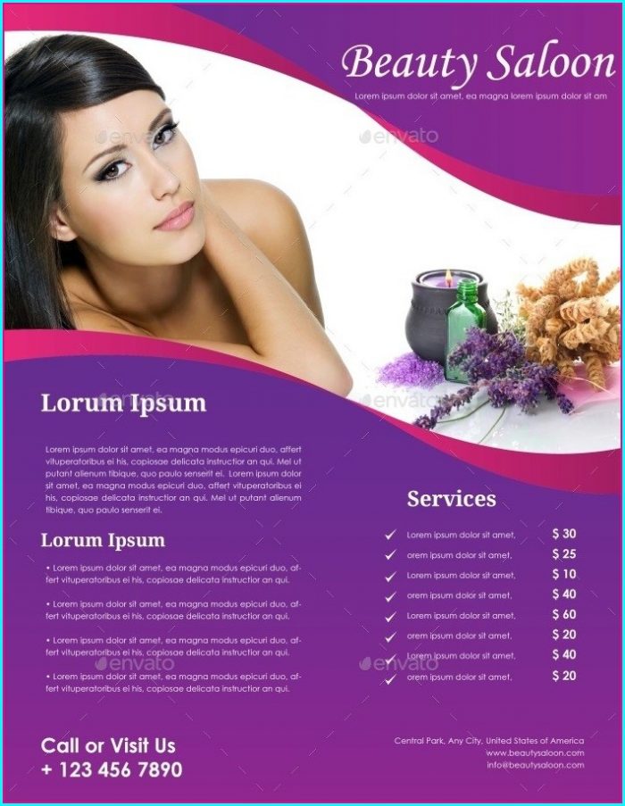 Hair Salon Brochure Templates Free Hair Salon Brochure Templates Free