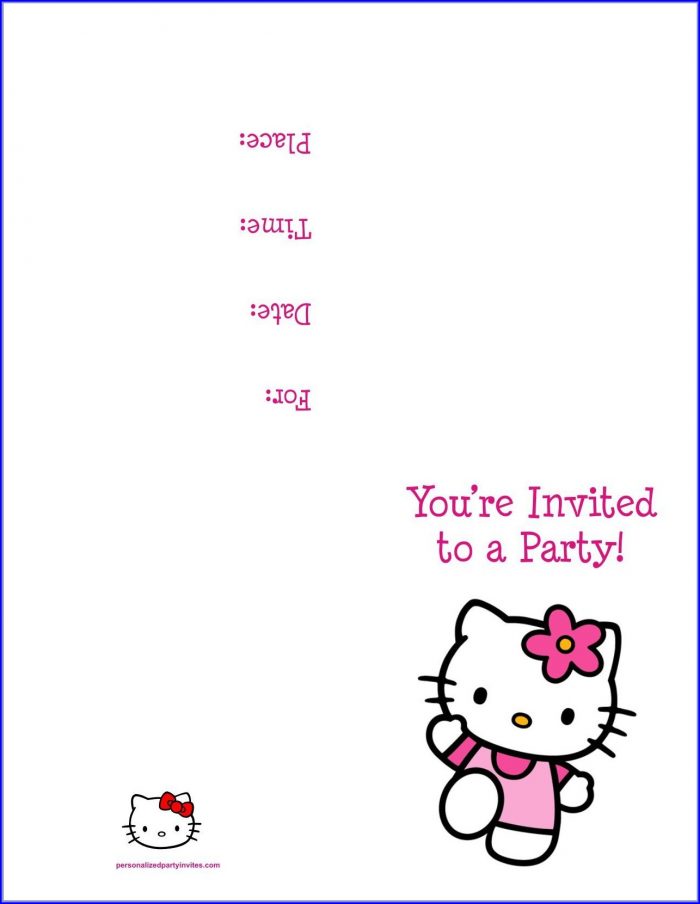 Hello Kitty Birthday Invitation Template Free Download Hello Kitty Birthday Invitation Template Free Download